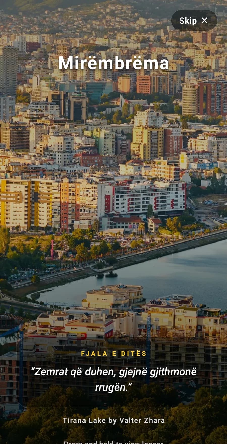 Zemra Albanian dating app screenshot: Mirëmbrëma